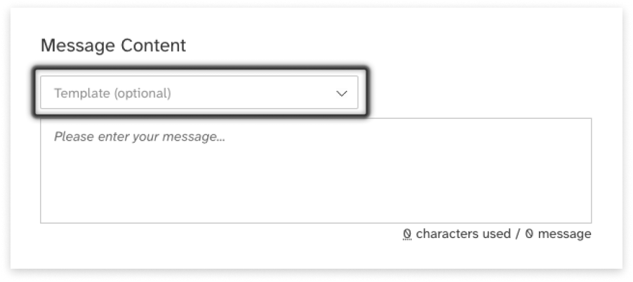 colourful screenshot showing options to add recipients when sending a New Message under EziMessage